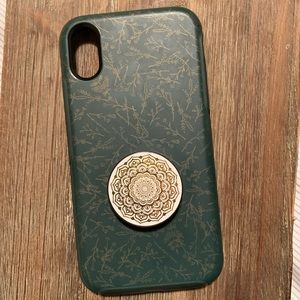 Green Floral Otterbox iPhone XR
